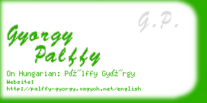 gyorgy palffy business card